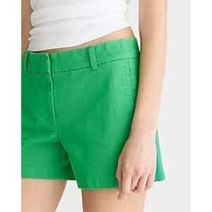 J.Crew Broken-In‎ Chino Shorts Bright Green Casual Pocketed Cotton - Size 6